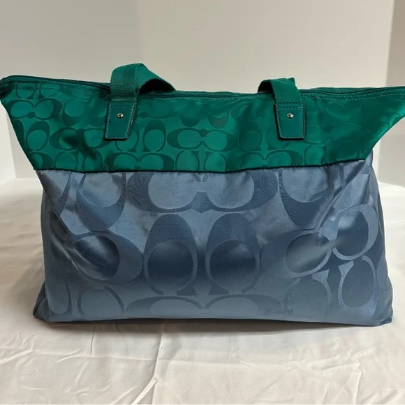 Coach Green and Blue Women's Tote Bag - Picture 2 of 6